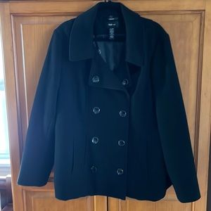 Style & Co size XL women’s black pea coat in very good condition